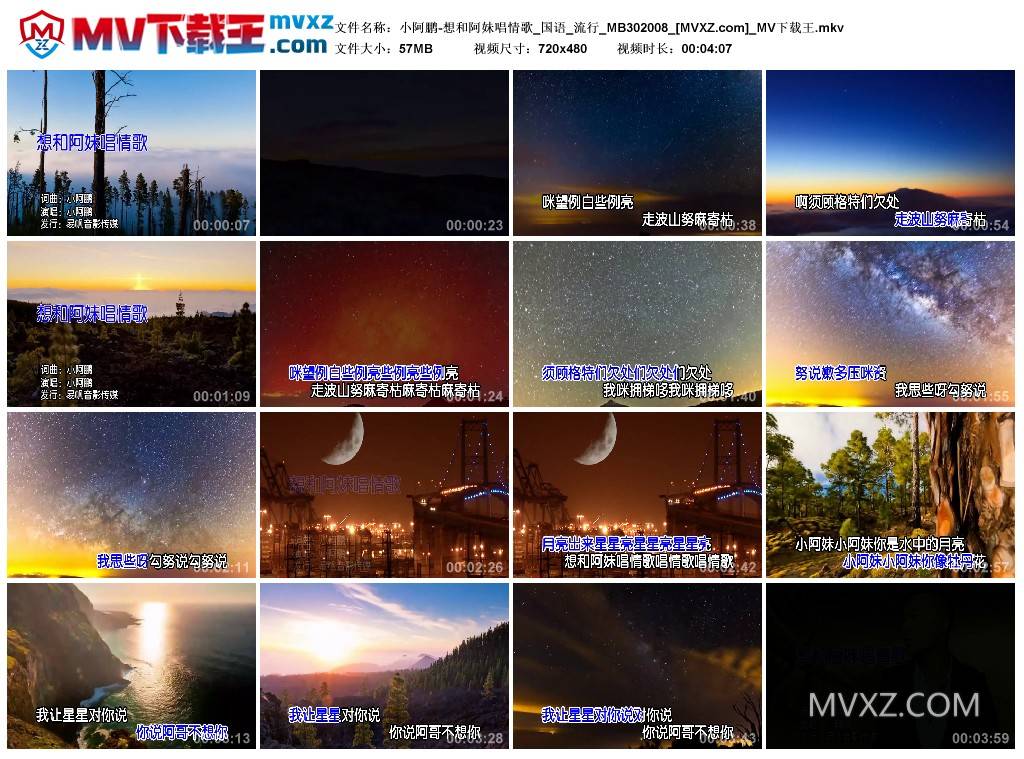 小阿鹏-想和阿妹唱情歌_国语_流行_MB302008
